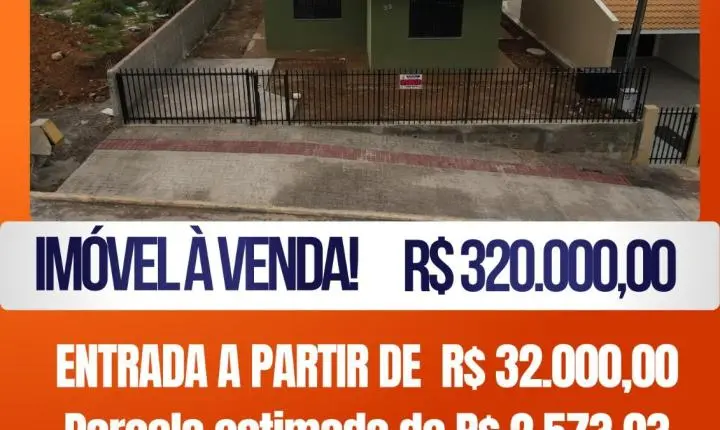 🏡 *CASA EM FASE FINAL DE CONSTRUÇÃO – BAIRRO CALDEIRAS | PALMAS/PR*